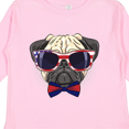 thumbnail image 4 of Inktastic Pug Dog July 4th Patriotic Sunglasses Boys or Girls Long Sleeve Toddler T-Shirt, 4 of 5