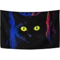thumbnail image 4 of Coolnut Black Cat Tapestry Washable Polyester Art Wall Hanging Blanket for Living Room Bedroom Dorm Party, 80 x 60 Inch Home Decor Gifts, 4 of 7