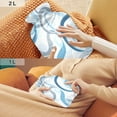 thumbnail image 6 of 2L Hot Water Bottle with Soft Velvet Cover PVC Hot Water Bag for Pain Relief Long-Lasting Warmth Blue and Gray Swirls, 6 of 8