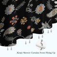 thumbnail image 6 of Pioneer Flower Floral Print Pattern Shower Curtain 36"x72", Bathroom Decorative Shower Curtain Set with 12 Hooks, Waterproof Washable, 6 of 6
