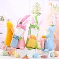 thumbnail image 2 of Yellow Conejo de Pascua hecho a mano, bolsa de conejo, Gnomo, peluche sueco, Tomte, elfo, adornos enanos, decoración navideña de primavera, 2 of 5