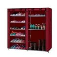 thumbnail image 2 of Topcobe 6 Tiers Shoe Rack Organizer, Wine Red Shoe Storage Cabinet, Non-woven Fabric Shoe Rack for Closet with Dustproof (42.1" L x 11.61" W x 45.3" H), 2 of 6