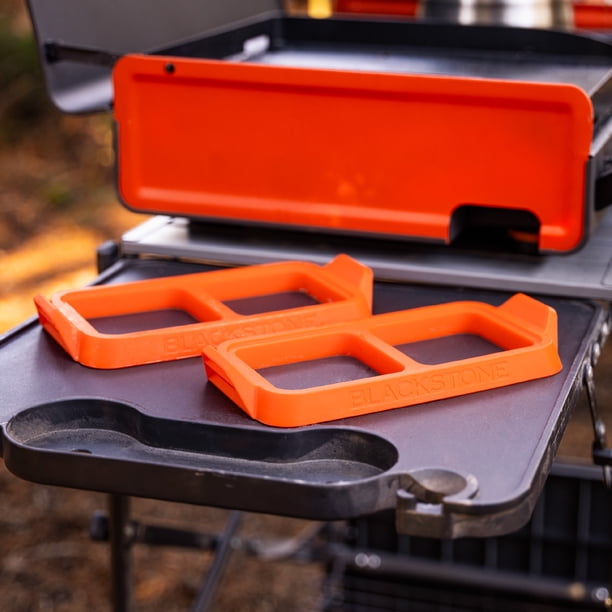 DISH//『aRange』aRange BOX Blackstone Adventure Ready 2 Section Egg Ring Tray, 2 Pack