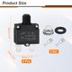 thumbnail image 2 of Uxcell 5PCS 16A Interruptores Automáticos Térmicos, 125/250V AC, 32V DC Protector de Sobrecarga de Botón Manual con Tapas Impermeables y Terminales de Conector Rápido, 2 of 5