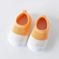 thumbnail image 2 of Splozh Toddler Walking Shoes Baby Sock Shoes Breathable Soft Bottom Toddler Learning Shoes Floor Socks First Walking Shoes Orange,US 8, 2 of 4