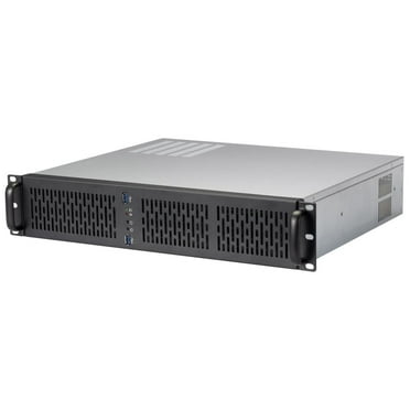 Rosewill 2U Server Chassis Rackmount Case | 4 3.5" HDD Bays | Micro-ATX Compatible |3 x 80mm PWM Fans | 2x USB 3.0 | Silver/Black - RSV-Z2600U