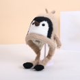 thumbnail image 2 of CPNG Baby 3D Penguin Balaclava Plush Hat – Soft Fleece Material for Gentle Baby Skin, Ear Flaps with Long Straps for Walks & Play, Cozy Cold-Weather Accessory That Matches Kids’ Outfits, 2 of 5