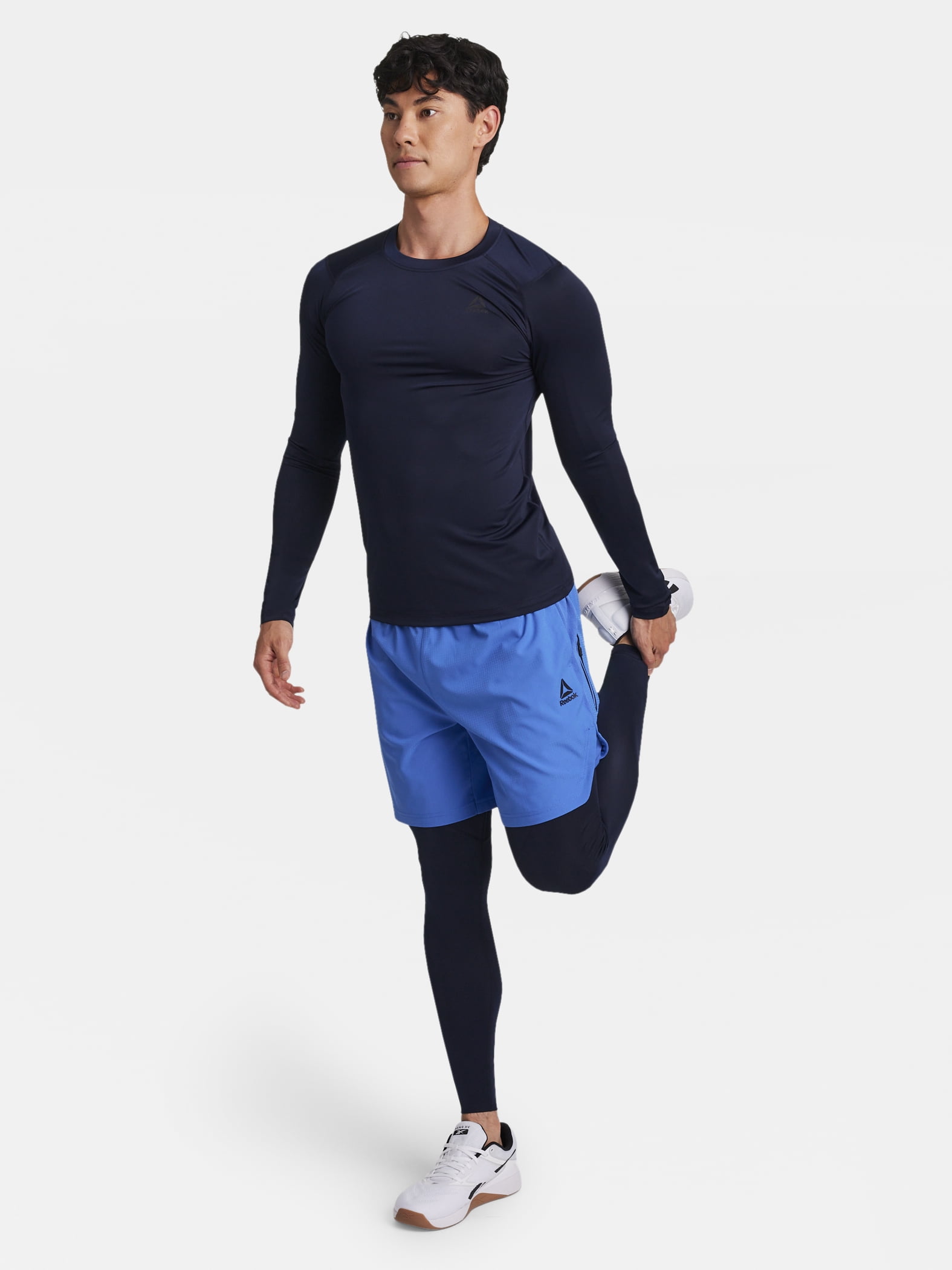 Reebok Men's and Big Men's Kinetic Compression Long Sleeve Top, Sizes XS-5XL