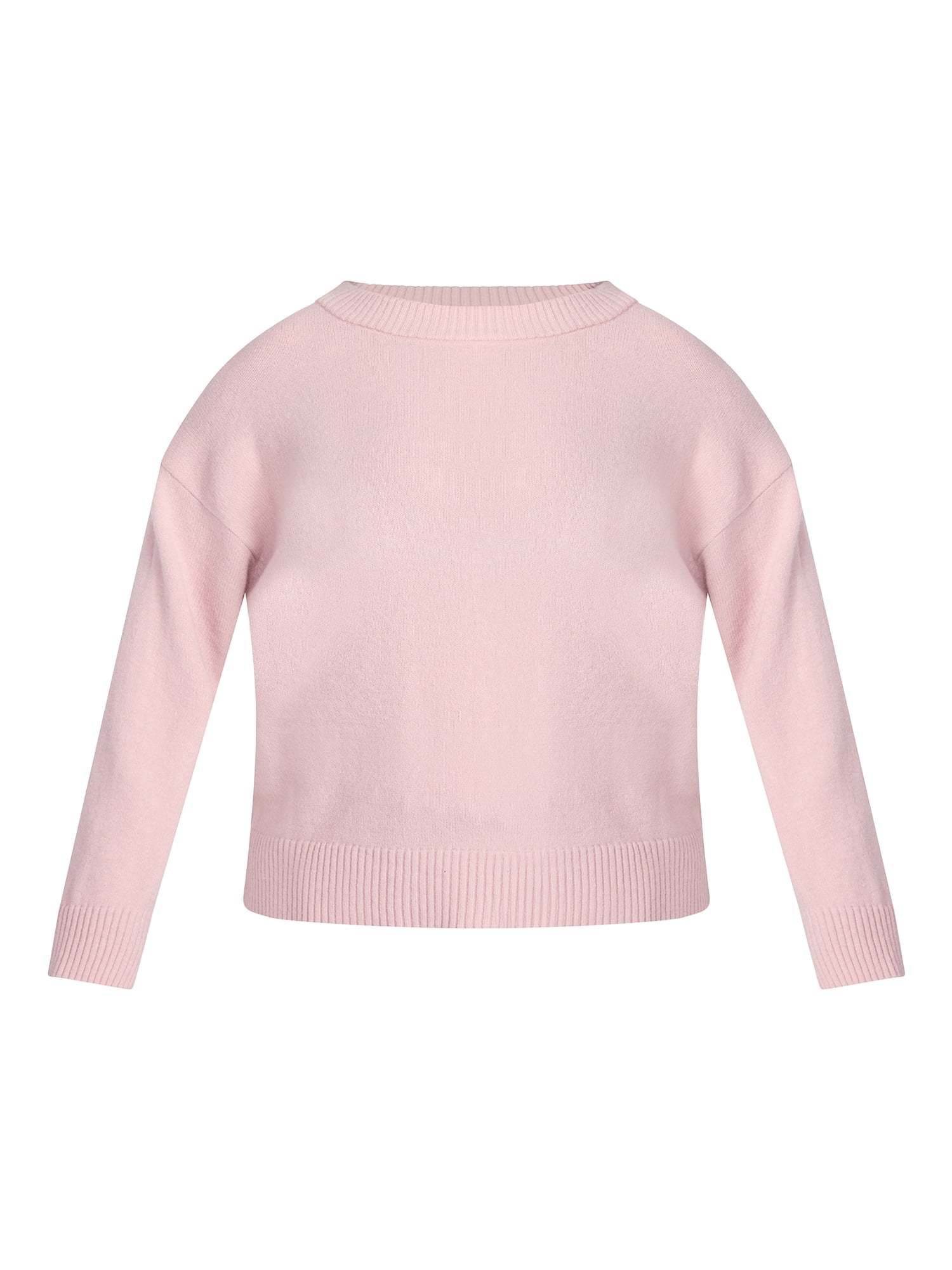 Terra & Sky Women's Plus Size Crewneck Pullover Sweater, Size 0X-5X