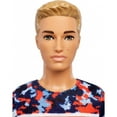 thumbnail image 3 of Barbie Ken Fashionistas Doll, Original Body Type Wearing Camo Top, 3 of 6