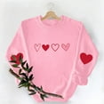 thumbnail image 6 of Dgankt Women Clothing Women's Valentine's Day Graphic Crewneck Sweatshirts Casual Loose Long Sleeve Pullover Tops XS-XL, 6 of 8