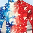 thumbnail image 5 of YOIAVAIOY Men's Sun Protection Hoodie with Mask UPF 50 Uv Long Sleeve Shirt USA Flag American Pride Sun Shirt Gym Rash Guard Multicolor XXL, 5 of 5