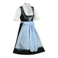 thumbnail image 5 of S LUKKC LUKKC Oktoberfest Costume for Women Dirndl Dresses Set German Oktoberfest Dress Up Outfits Bavarian Costume for Halloween Carnival Cosplay Dress Set, 5 of 7
