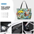 thumbnail image 3 of Balery Retro Seamless Flying Butterflies Beach Travel Bag - Water-Resistant, Large Capacity Lightweight Tote with 7 Pockets for Women and Men - Perfect for Beach, Pool, Gym, and Travel, 3 of 7