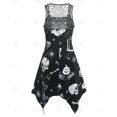 thumbnail image 2 of Vestido de pañuelo impreso de Halloween de Halloween Rosegal Vestidos casuales de talla grande, 2 of 5