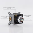 thumbnail image 6 of Boyel Living 10 inch Round Rain Shower Faucet Wall Mount Single-function Shower System Chrome, 6 of 8