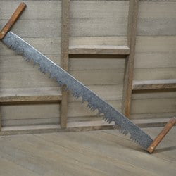 Miniature Vintage Look 2 Man Cross Cut Saw