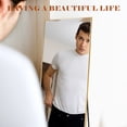 thumbnail image 4 of Mydepot 16" x 59" Full Length Mirror, Body Wall Mirrors with Shatter-Proof Glass, Floor Standing, Hanging or Leaning, Large Tall Mirror with Aluminum Alloy Frame for Bedroom Cloakroom, Black, 4 of 10
