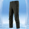 thumbnail image 2 of Men's Lightweight Tearproof Hiking Pants Outdoor Work Casual Comfortable Durable Travel Charging Trousers Men's Casual Dress Pants Travel Adaptive, 2 of 5