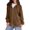 Light Brown^0609Y&11, variant on Garbnen Women's Hoodie Zip Up Long Sleeve Womens Fleece Jacket Full Zip Comfy Trendy Fall Winter Warm Over Sized Sweatshirt for Women with Pockets M