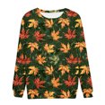 thumbnail image 5 of Jinhomg Fashion Fall Sweat Shirt for Women Trendy Graphic Printed Pullover Tops Lightweight Comfy Long Sleeve Crewneck Sweatshirts Multicolor S, 5 of 6