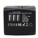 thumbnail image 1 of Adaptador de corriente universal de carga conveniente 3USB, adaptador de viaje internacional de 100-240V, 1 of 8