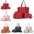 thumbnail image 2 of Coofit 4PCS Women Handbag Set Fashion Solid Color Creative Shoulder Bag Clutch Bag, 2 of 9