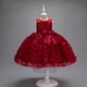 thumbnail image 5 of Vestido de princesa con estampado de mariposa para niña, vestido de malla abullonada, vestido de exhibición para niña pequeña, 5 of 6