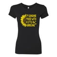 thumbnail image 2 of Wild Bobby, I'm Sunshine Mixed With A Little Hurricane , Inspirational/Christian, Women Slim Fit Junior Tee, Black, Small, 2 of 5