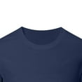 thumbnail image 6 of Fznquz Short Sleeve Mens T Shirts Plain Blue Summer Crew Neck Casual Shirt S, 6 of 8