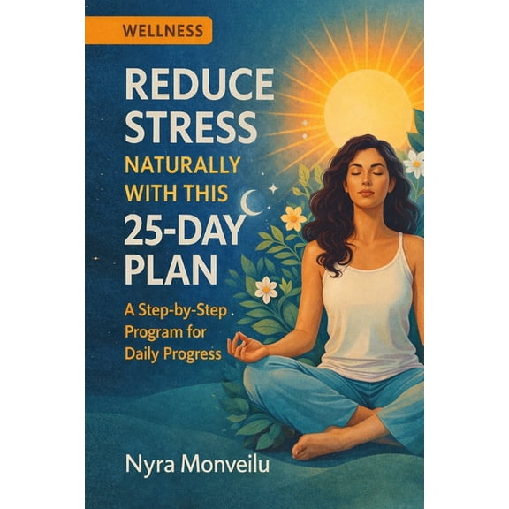Reduce Stress Naturally with This 25-Day Plan: A Step-by-Step Program for Daily Progress, (Paperback)