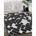 thumbnail image 3 of Ahgly Company Machine Washable Indoor Rectangle Transitional Night Black Area Rugs, 6' x 9', 3 of 7