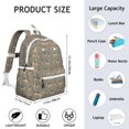 thumbnail image 6 of German Shepherd Dog and Footprint Backpack for School,Cute School Bag,Schoolbag with Adjustable Shoulder Straps & Padded Back,13.4"x11"x4.7", 6 of 6