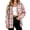 Pink Shirts, variant on Aboser Flannel Shirts for Women Button Down Fall Shirt Dressy Casual Long Sleeve Blouses Retro Buffalo Plaid Shirts Lightweight Soft Collared Blouse Tops