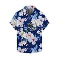 thumbnail image 4 of qelini Mens Hawaiian Shirt Short Sleeve Floral Button Down Shirts Breathable Collared Everyday Printed Tops, 4 of 5