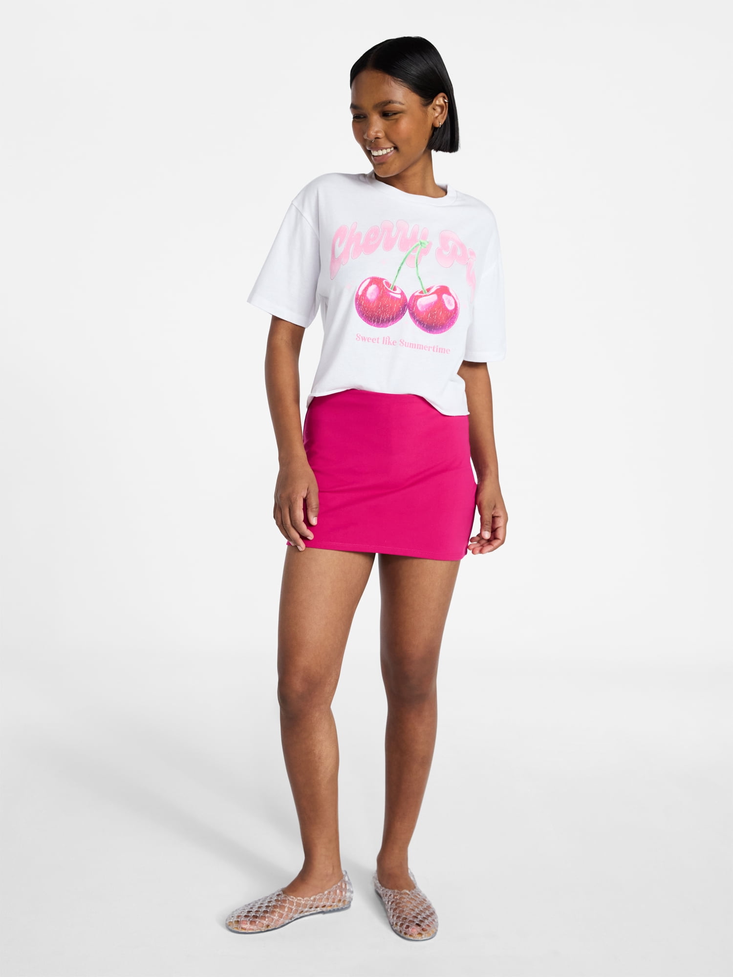 No Boundaries Micro Mini Skort, Women's XXS-XXL