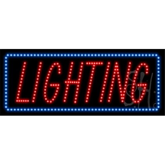 Welcome Animated LED Sign, 13 x 32 x 1 in.