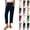 08# Navy, variant on Women's Cotton Linen Capri Pants Summer Lightweight Elastic Waist Work Pant Ankle Cropped Trousers with Pockets 2026 Army Green XXL