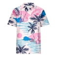 thumbnail image 5 of Camisas de Manga Corta para las Mujeres Impresas Cuello Redondo Blusa Casual, Fluido Y Versátil de las Mujeres, 5 of 5