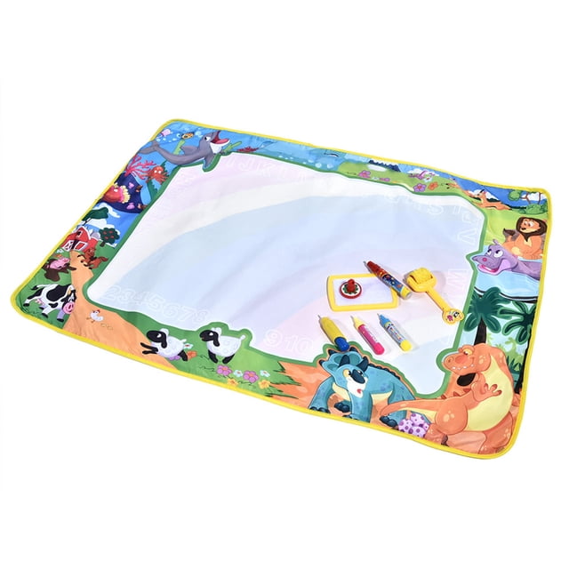 Tablero de dibujo con agua, juguete mágico reutilizable para dibujar con agua, tapete para garabatos con agua para niños, parte superior de la línea