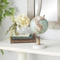 thumbnail image 3 of Marble Globe Deco 79, color verde azulado con base de mármol, 18 x 18 x 28 cm, 3 of 6
