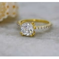 thumbnail image 2 of vylahjewellery 2 CT Cushion Cut Moissanite Diamond Ring 18K Rose Gold Engagement Ring Forever One, 2 of 6