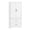 Double drawer -White, variant on SUNCROWN Metal Wardrobe Cabinet with Wooden Handle, 72" Metal Wardrobe Closet with Hanging Rods and Adjustable Shelves, Steel Storage Locker Closet for Home, Office, Employee, Gym (White)