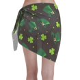 thumbnail image 2 of Kll St. Patrick'S Day8 Print Women'S Sarong Coverups Short Bathing Suit Wrap Skirt Beach Wrap Swimsuit Cover Ups, 2 of 7