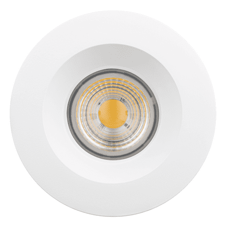 

Perlglow 4 inch Round White Smooth Downlight Luminaire LED Recessed Light Fixtures Ceiling Lights Dimmable 3500K.