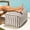 Taupe Striped, variant on Jaxx Leon Outdoor Bean Bag Ottoman, Taupe Striped