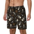 thumbnail image 2 of Fotbe Pirate Skulls Men’s Swim Trunks Quick Dry Swim Shorts Board Shorts with Mesh Lining-X-Large, 2 of 9