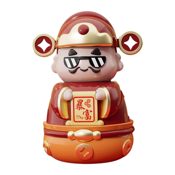 Hucha, estatuilla del Dios de la riqueza, caja de cambio, banco encantador para ahorrar dinero de escritorio, bote para ahorrar dinero para niños,