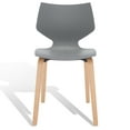 thumbnail image 4 of SAFAVIEH Couture Darnel Natural PP Solid Dining Side Chair, Grey/Natural (Set of 2), 4 of 14
