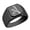 Black, variant on Initial Royal Letter A Monogram Stainless Steel Signet Ring